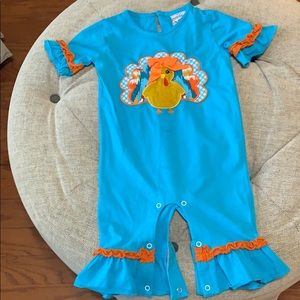 Three Sisters 9mo Turkey Romper
